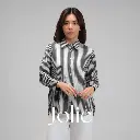 Jolie Stripe Shirt | Kemeja Kerja Salur Garis Wanita Lengan Panjang