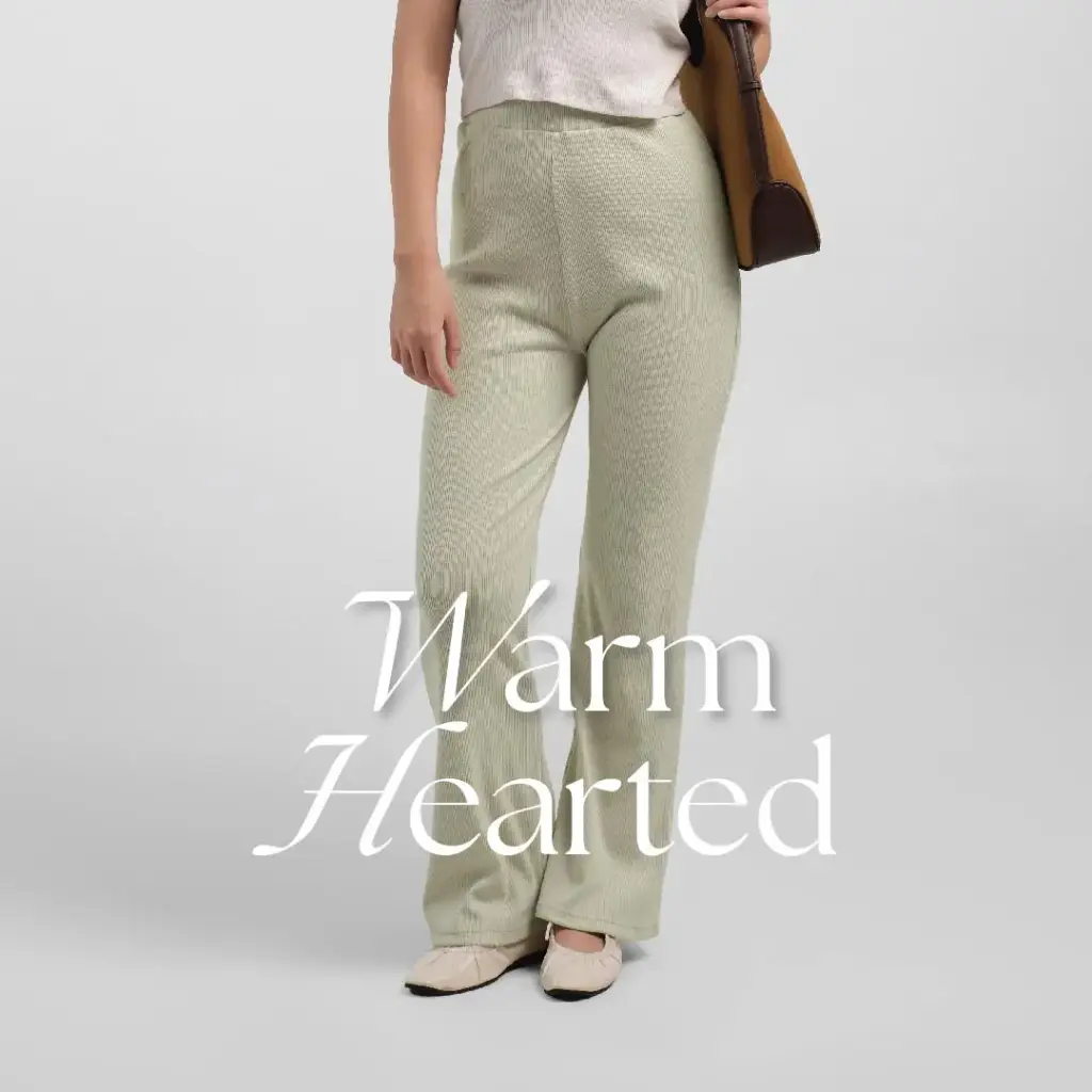 Warmhearted Knitted Pants | Celana Kulot Semi-flare Knit Rajut Premium Basic Wanita